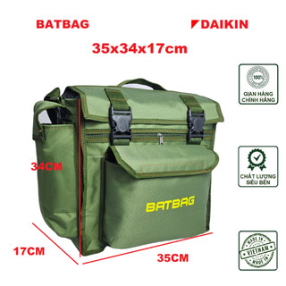 Túi Đựng Dụng Cụ Sửa Chữa, Đồ Nghề, thợ điện, điều hòa Batbag Daikin mầu xanh lính XL35 35X35X17cm - Toolsbag.vn