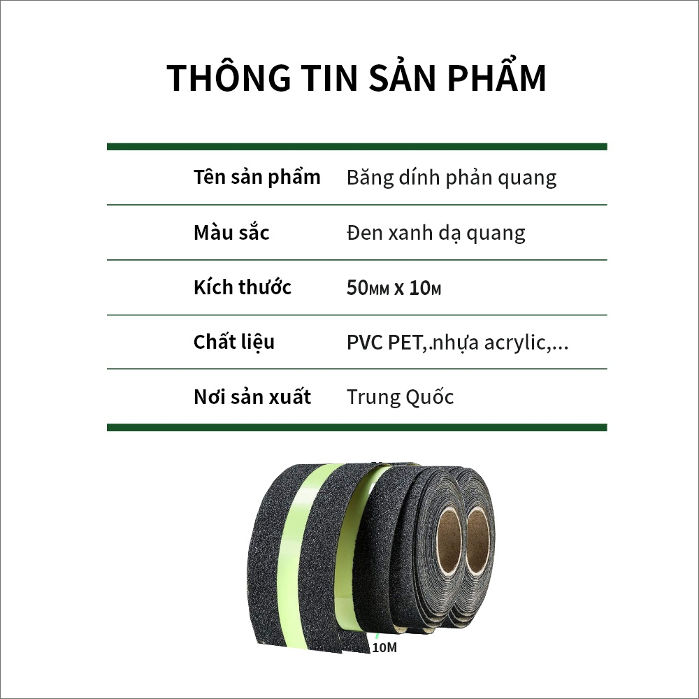 Băng keo phản quang chống trượt SKORA kích thước 5cmx10m siêu bền hàng nhập khẩu thương hiệu Hàn Quốc bảo hành 6 tháng