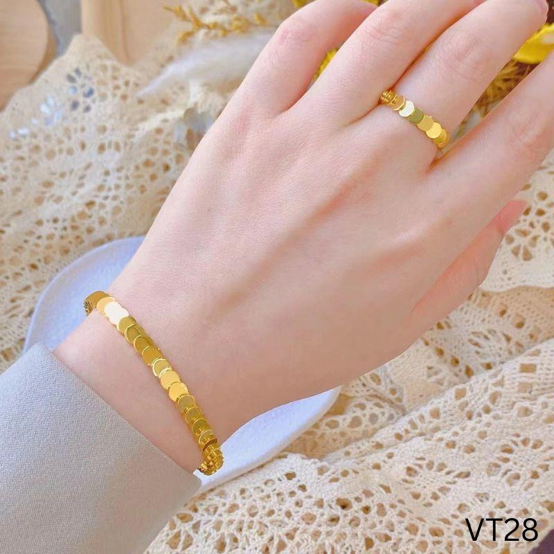 Vòng tay ni 52 vòng Ovan titan không rỉ VT28