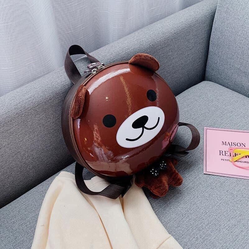 Cặp balo cho bé trai bé gái đi học mẫu giáo, hình các con vật ngộ nghĩnh đáng yêu, balo trứng