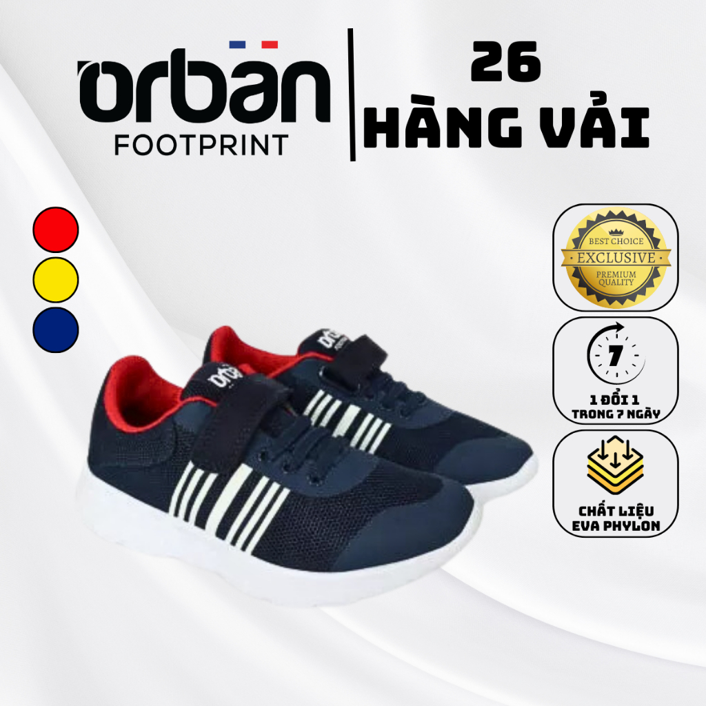 Giày Thể Thao Sneaker Trẻ Em Quai Dán TB1927 Urbanfootprint Chính Hãng