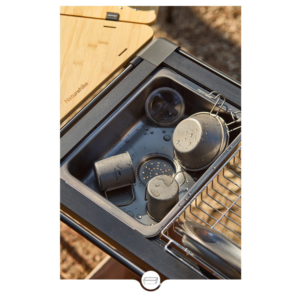 Chậu rửa bát inox dùng kết hợp bàn IGT NatureHike CNH22SN016