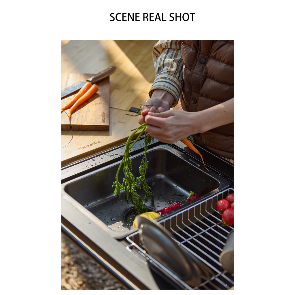 Chậu rửa bát inox dùng kết hợp bàn IGT NatureHike CNH22SN016