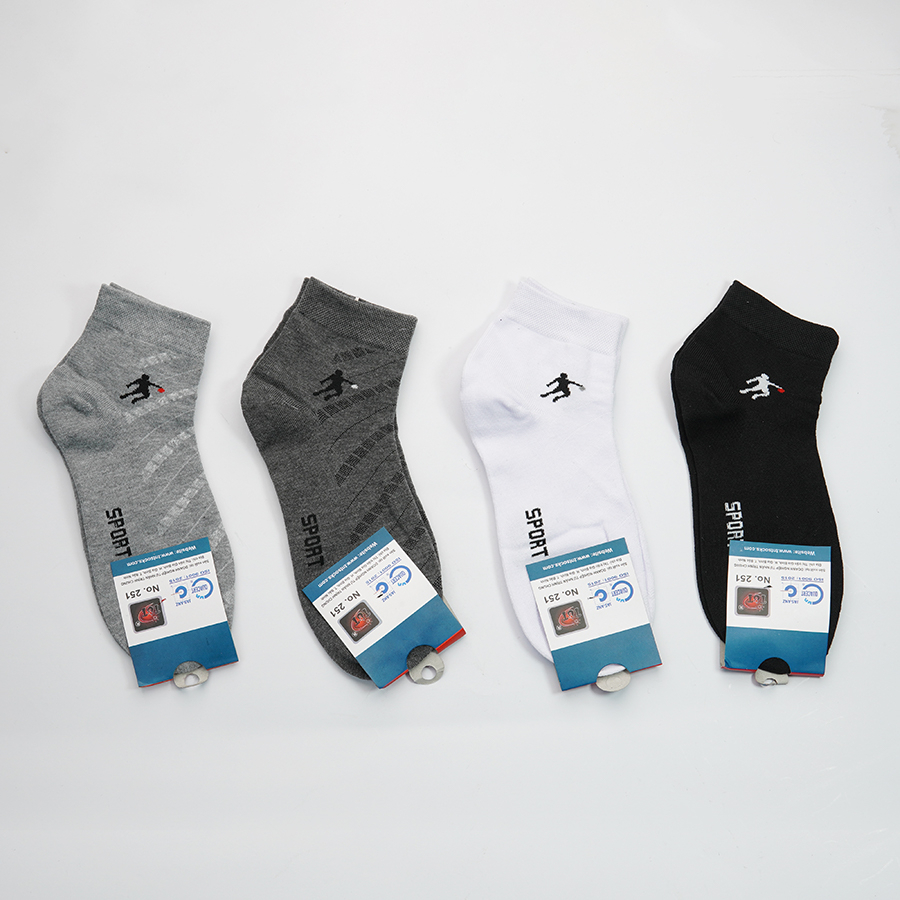 Combo ngẫu nhiên 5 Tất vớ nam cổ trung V-SOCKS giá rẻ họa tiết icon chất liệu cotton dày dặn thấm hút ôm chân