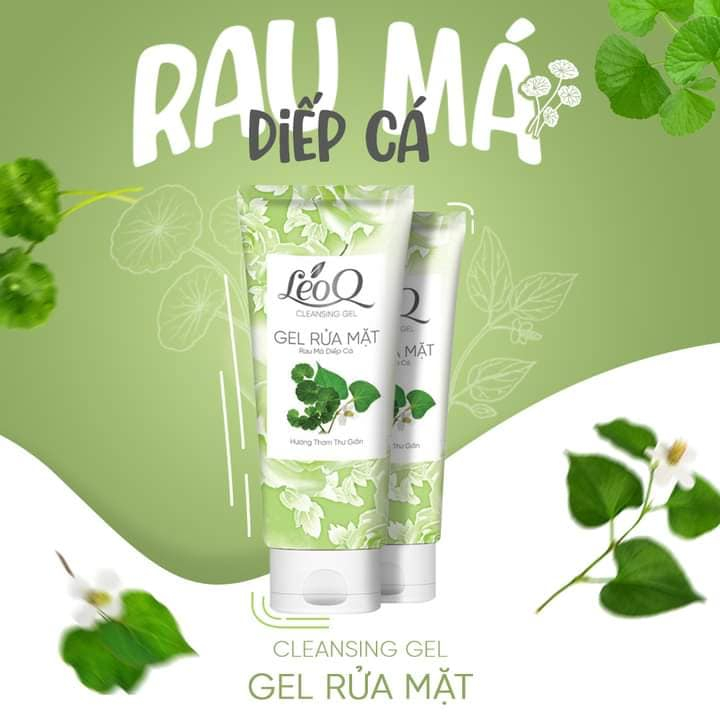 Gel Rửa Mặt Rau Má Diếp Cá LEOQ 80ML