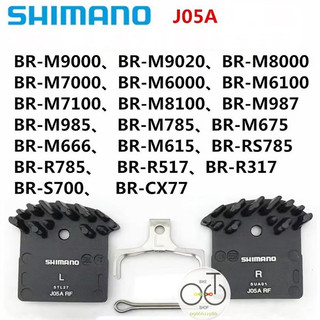 Bố thắng, má thắng đĩa mtb tản nhiệt, hiệu shimano disc brake pad, hàng chính hãng