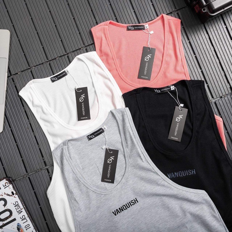 Áo Ba Lỗ Tập Gym Thun Gân Cao Cấp Vanquish