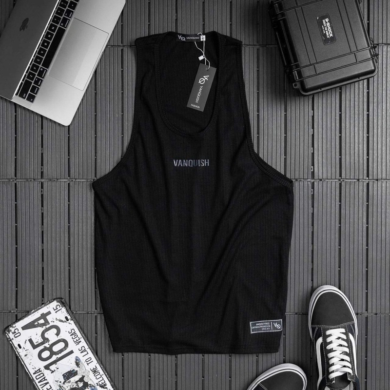 Áo Ba Lỗ Tập Gym Thun Gân Cao Cấp Vanquish