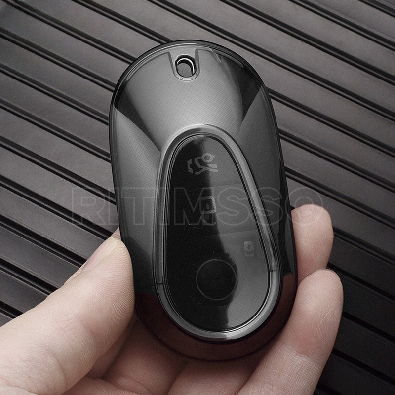Ốp Khoá Mercedes Benz Ốp Chìa Khoá Mercedes Mẫu Mới 2023 w206 tpu cao cấp màu đen