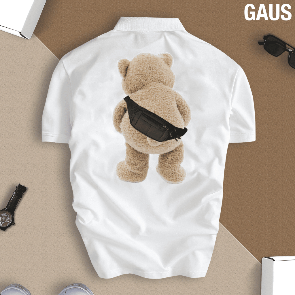 Áo Thun POLO Nam Nữ Thiết Kế Bear vải Cá Sấu Cotton cao cấp chuẩn form