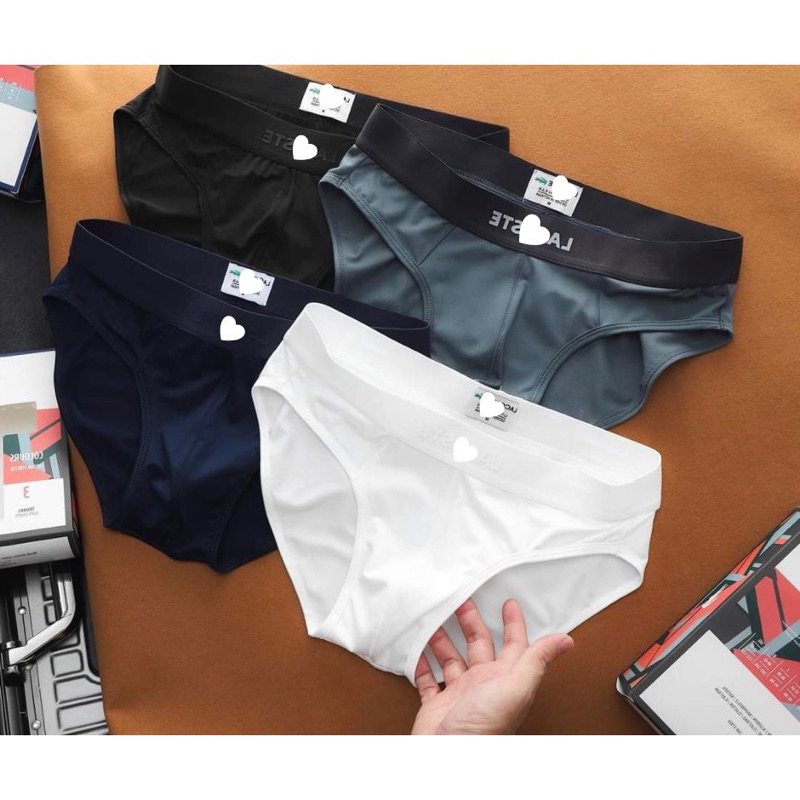 [ SIÊU RẺ ] Quần Lót Nam CHÉO in chữ LA….COS…..TE , chất thun cotton lạnh thoáng mát, trẻ trung không hầm bí