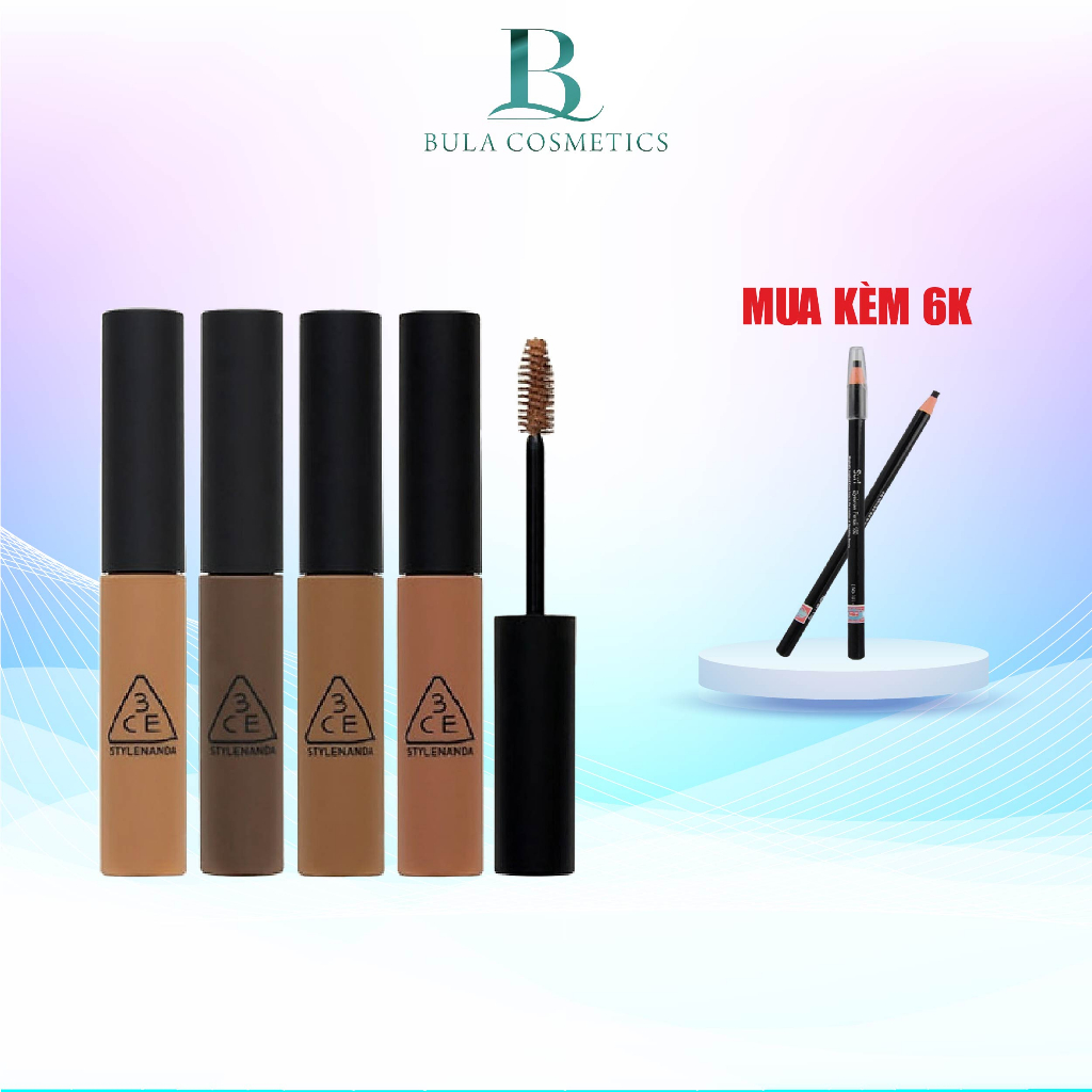 Mascara Lông Mày 3CE EYEBROW MASCARA Cố Định Chân Mày Có Màu (4 Màu)