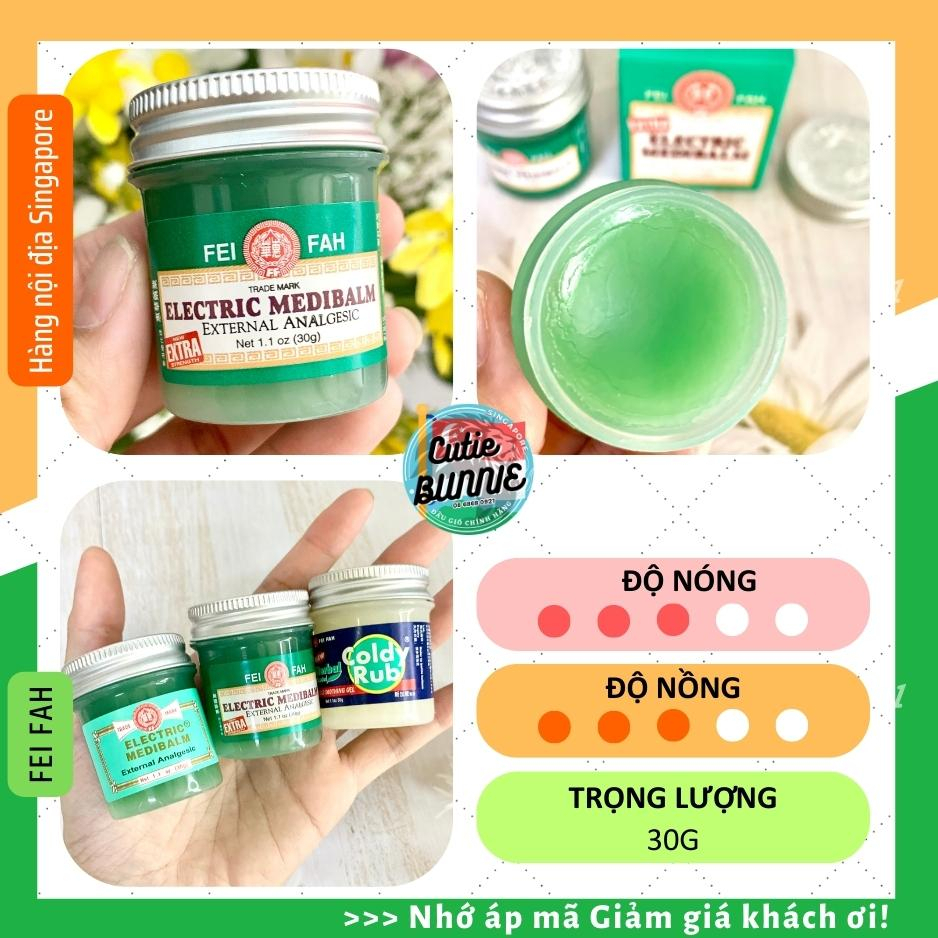 Dầu cù là Giảm đau tức thì Fei Fah Extra Electric Medibalm hủ 30g Date 2027-2028/ Giảm đau cấp tốc / Sỉ lẻ