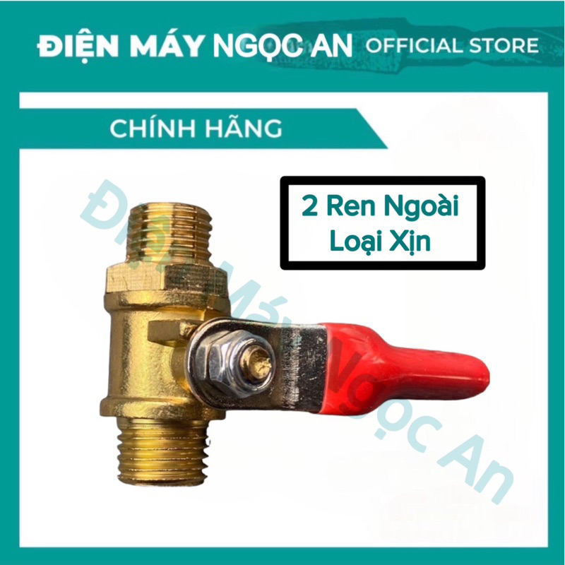VAN KHOÁ BI ĐỒNG THAU - KHOÁ VAN BI ĐỒNG THAU REN 13.8mm