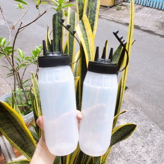 Bình sốt tròn 3 đầu màu đen 600ml