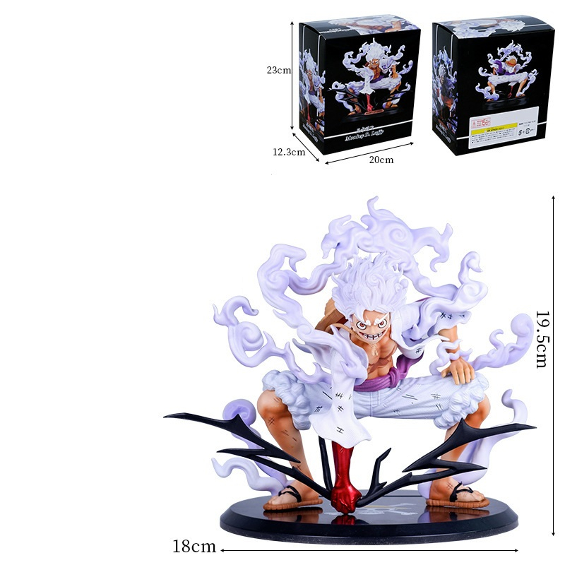 Mô hình Luffy Gear 5 Nika Joy Boy bản cao cấp tư thế chiến đấu, cao 20cm - Mô hình One Piece
