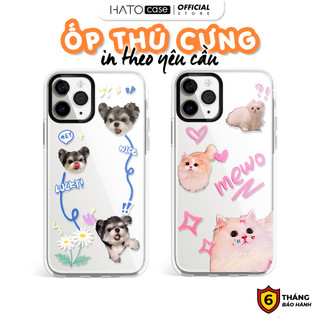 In ốp lưng theo yêu cầu HATO Case ốp điện thoại sticker, in hình chú chó, mèo ngộ nghĩnh iPhone, Samsung, Xiaomi, OPPO
