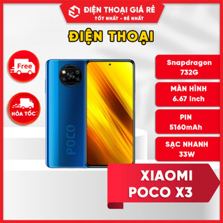 Điện thoại Xiaomi Poco X3 (Chính hãng DGW) 6-64GB - [Điện thoại giá rẻ, Bảo hành chính hãng]