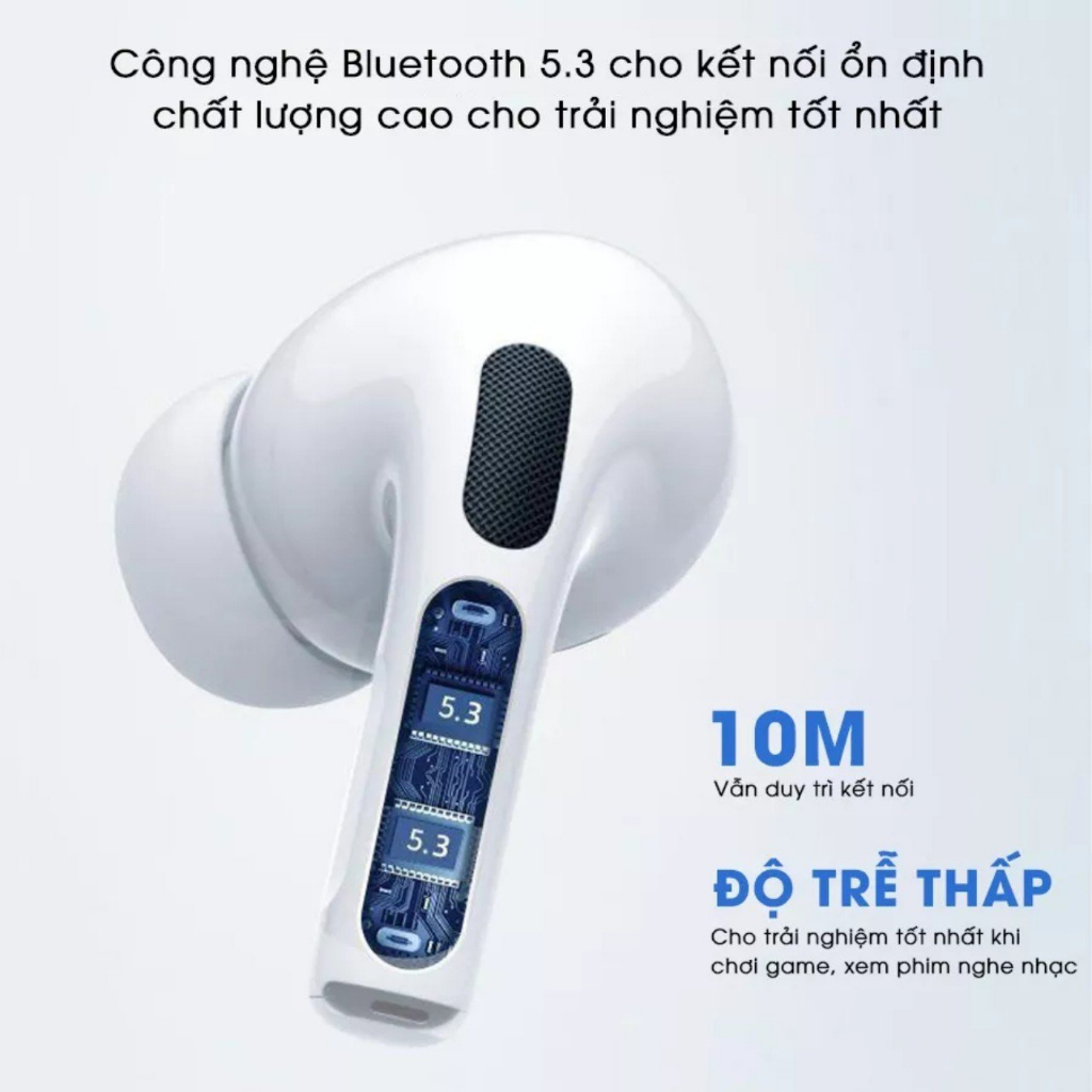 Tai Nghe Bluetooth Không Dây Cao Cấp Pin 6-8h, Full Chức Năng Kết Nối Siêu Nhanh Chống Ồn Chủ Động BWOO