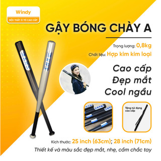 Gậy Bóng Chày Kim Loại Chính Cao Cấp , Gậy Đánh Bóng Chày Kim Loại Bền