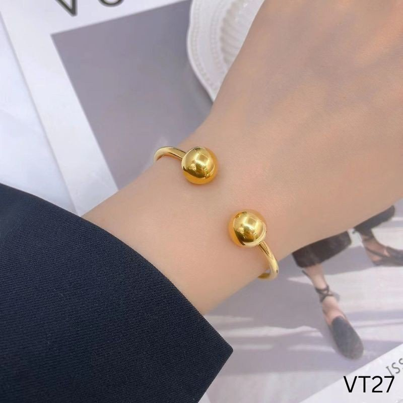 Vòng tay ni 52 vòng ovan titan không rỉ VT27