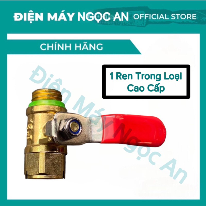VAN KHOÁ BI ĐỒNG THAU - KHOÁ VAN BI ĐỒNG THAU REN 13.8mm