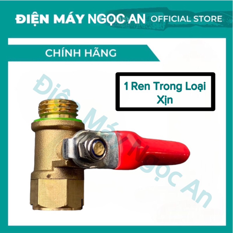 VAN KHOÁ BI ĐỒNG THAU - KHOÁ VAN BI ĐỒNG THAU REN 13.8mm