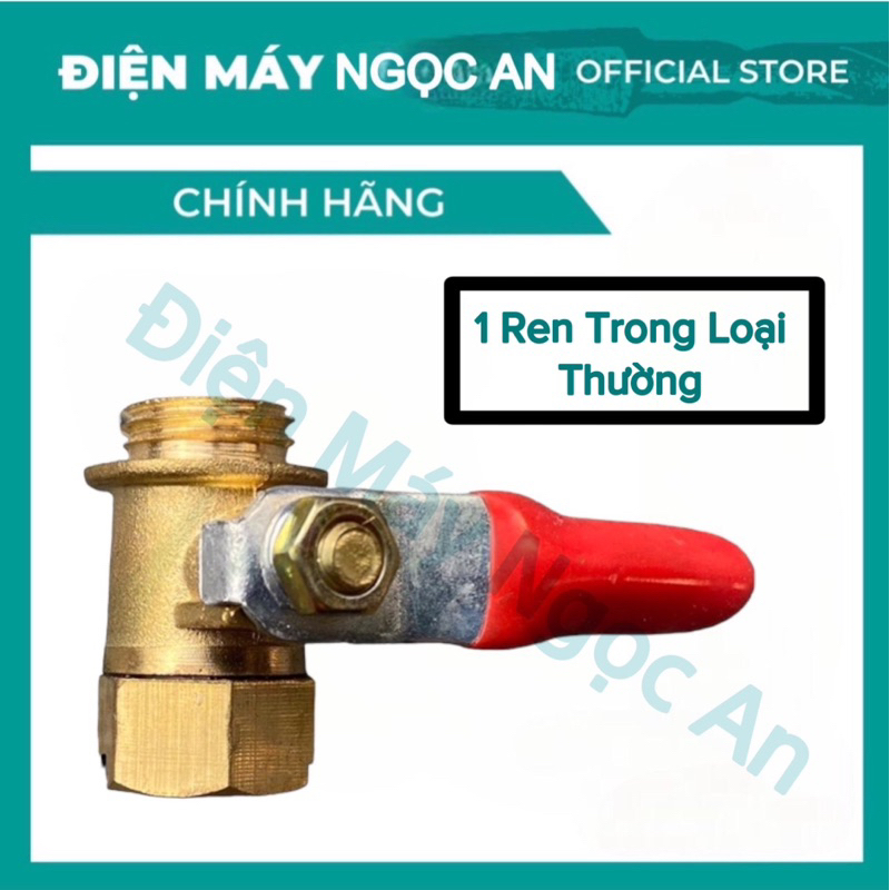VAN KHOÁ BI ĐỒNG THAU - KHOÁ VAN BI ĐỒNG THAU REN 13.8mm