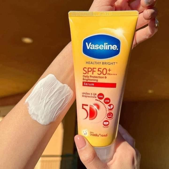 Sữa Dưỡng Thể Vaseline Healthy Bright Spf50+ Daily Protection & Brightening Serum Dưỡng Da Chống Nắng 300ml