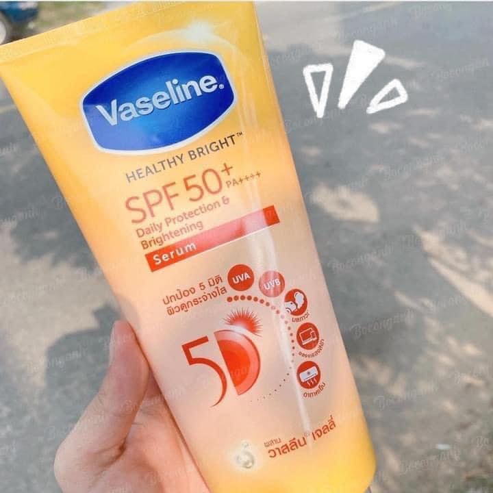Sữa Dưỡng Thể Vaseline Healthy Bright Spf50+ Daily Protection & Brightening Serum Dưỡng Da Chống Nắng 300ml