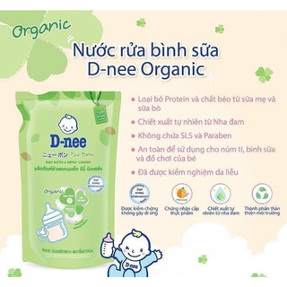 Nước rửa bình sữa Dnee Organic Túi 550ml (Chính hãng có tem Công ty Đại Thịnh)