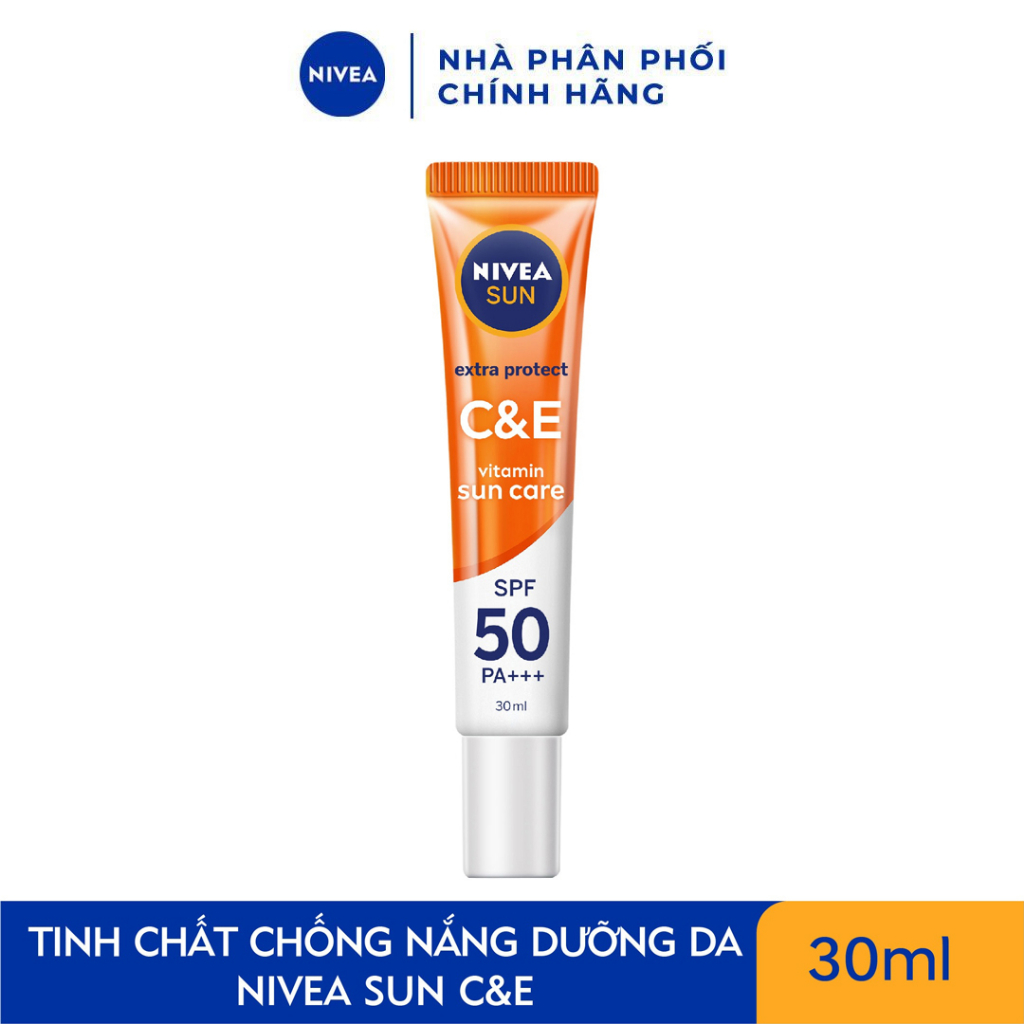 Tinh chất chống nắng NIVEA VITAMIN C&E Dưỡng da sáng khỏe SPF50 PA+++ (15ml)