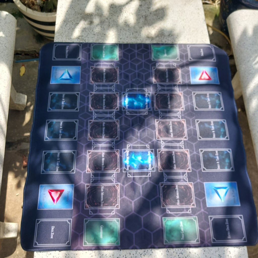 Bàn đấu Yugioh lớn cho hai người cao cấp 60x60cm hiện đại  wixoss Magic The gathering tặng kèm field card 1670 2-3