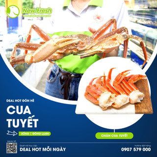 Chân cua tuyết canada size lớn loại i chất lượng 100% túi 3-4 cụm chân/kg