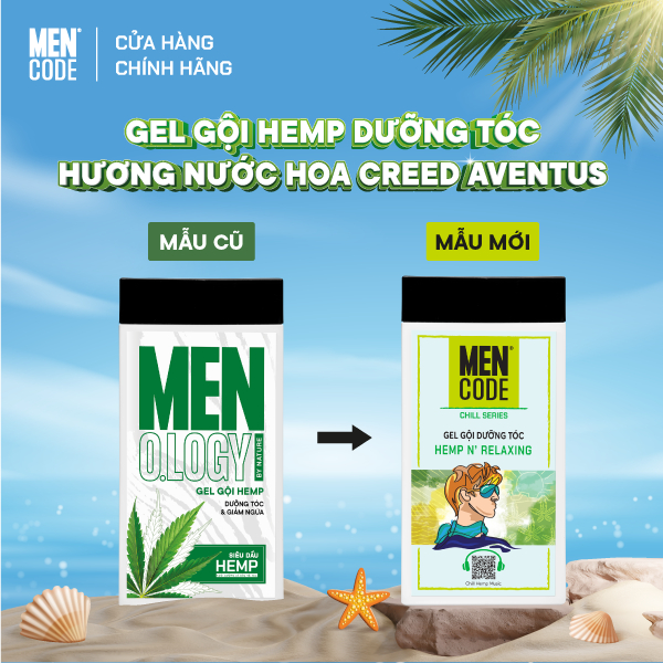Gel Gội Đầu Hemp Dưỡng Tóc Và Giảm Ngứa Menology 350ml/630ml