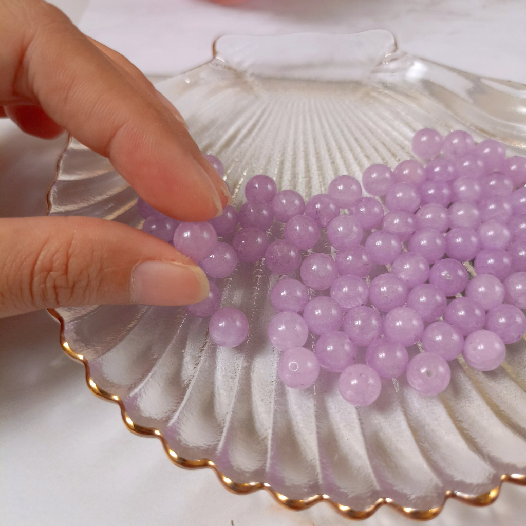 Hạt đá thạch anh tím oải hương