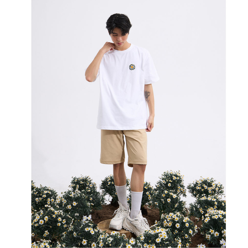Áo Thun Nam Nữ Unisex Màu Trắng Tay Ngắn Cổ Tròn Thời Trang Thương Hiệu Y2010 The Day’s Eye 28 22080 |YaMe|