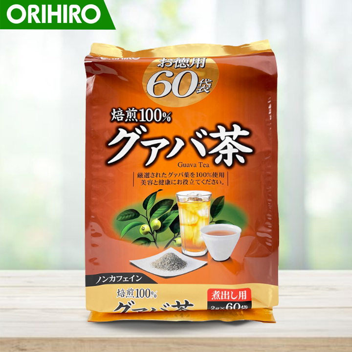 Trà ổi giảm cân Orihiro Nhật Bản 60 gói Mit Beauty thanh lọc cơ thể giảm mỡ giúp ăn ngủ ngon