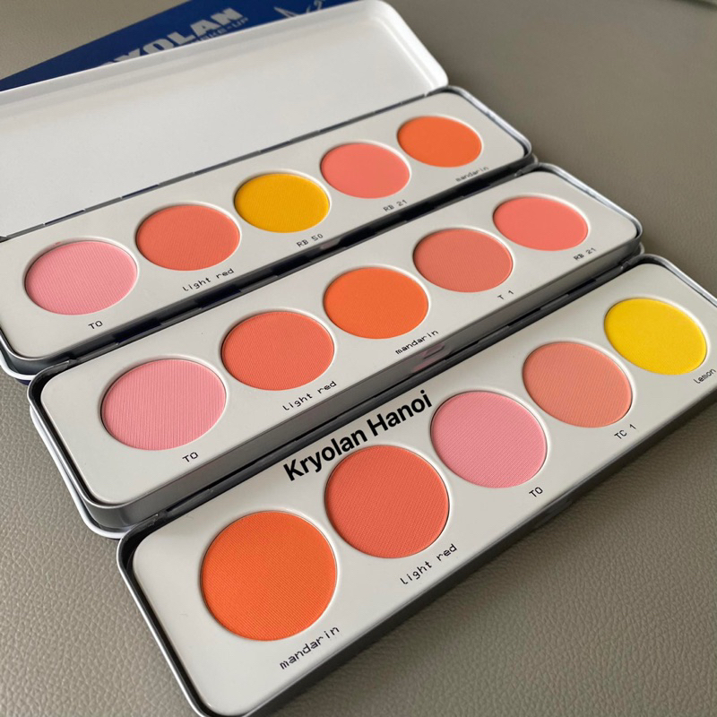 Má hồng Kryolan bảng 5 màu