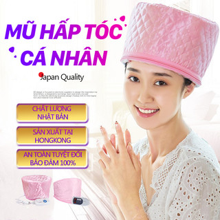 Mũ hấp tóc điện tại nhà màu hồng loại tốt - Mũ hấp dầu điện