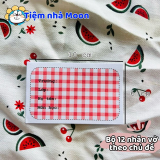 12 MIẾNG GIẤY NHÃN NHIỀU HÌNH