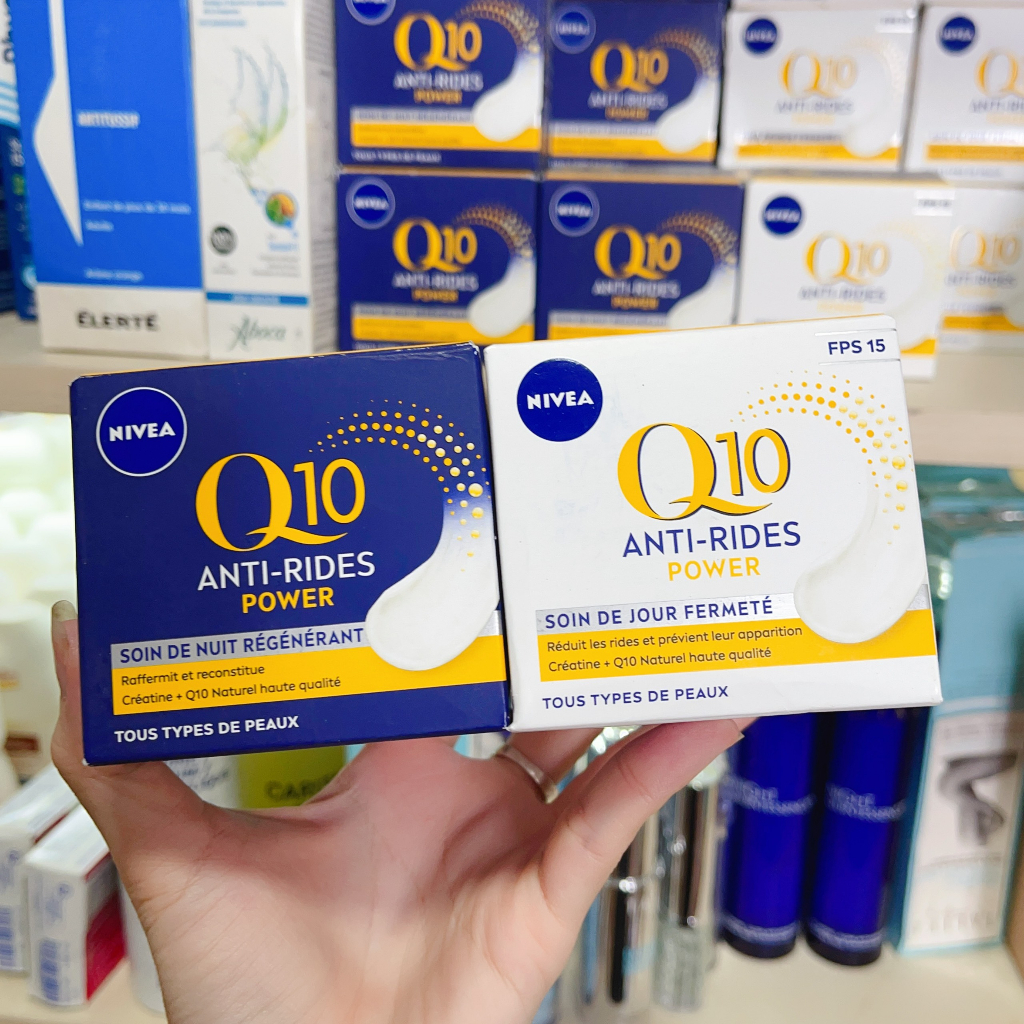 Bộ đôi kem dưỡng chống lão hóa ngày-đêm Nivea Q10 Anti -Rides Power