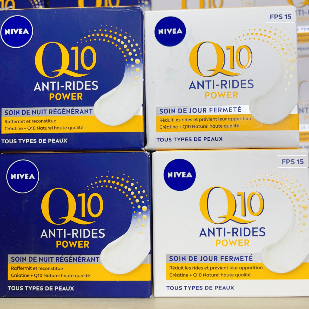 Bộ đôi kem dưỡng chống lão hóa ngày-đêm Nivea Q10 Anti -Rides Power