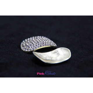 Charm đá nhí cong cỡ 3cm x 1.7cm phụ kiện thời trang, gắn lên phụ kiện tóc, làm phụ kiện nơ bờm kẹp tóc, DIY
