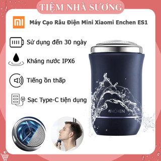 Máy cạo râu điện mini xiaomi enchen es1, chống nước ipx6, tiếng ồn thấp, nhỏ gọn dễ mang theo
