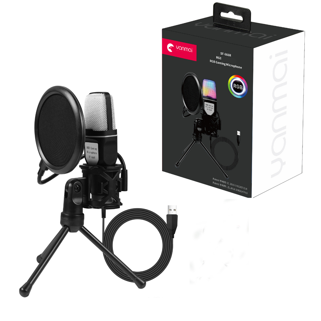 Mic thu âm,Micro thu âm bài hát USB dành cho máy tính xách tay máy tính bàn điện thoại phiên bản 202