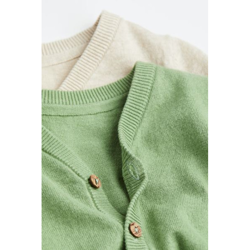 Set áo len dài tay đóng cúc bé trai màu siêu xinh săn sale US sz  9-12m, 3-4y