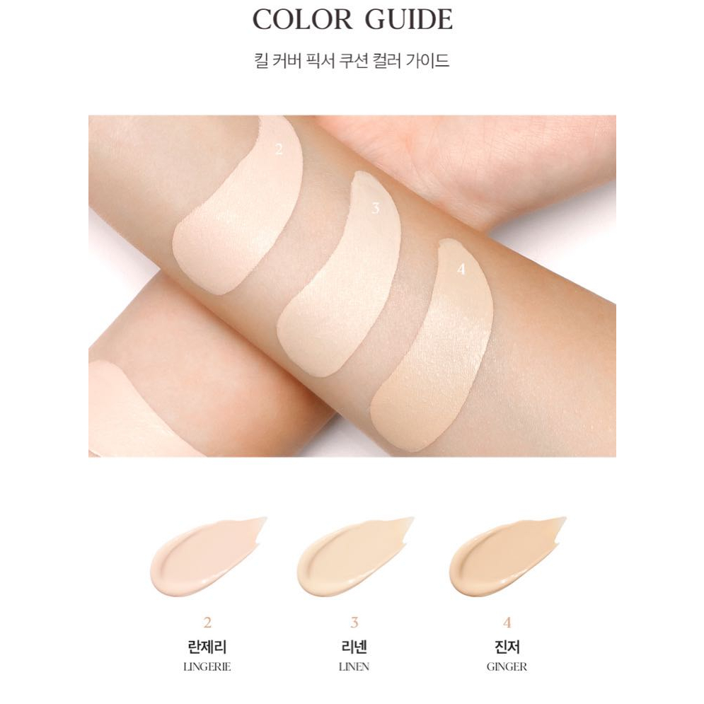 Cushion Clio Kill Cover Fixer SPF 50+ Vỏ Hồng