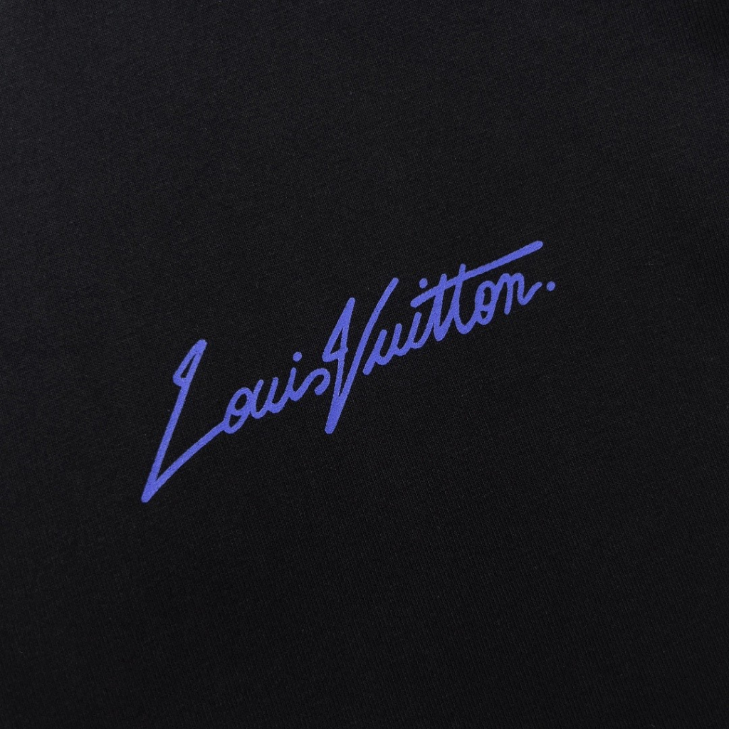 Áo thun LV quả bí ngô fulltag cổ tròn yau ngắn, Áo Phông nam nữ from rộng tay lỡ luxury chất cotton