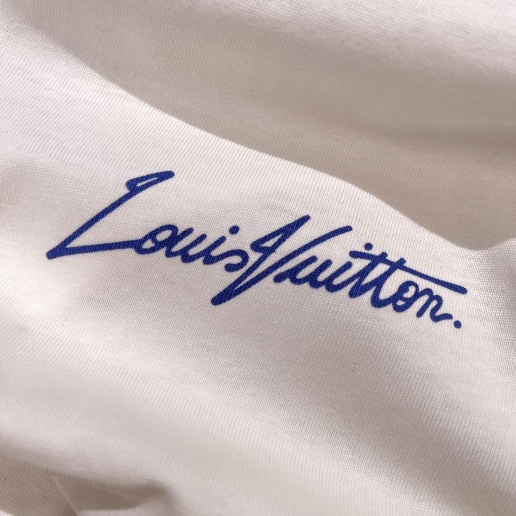 Áo thun LV quả bí ngô fulltag cổ tròn yau ngắn, Áo Phông nam nữ from rộng tay lỡ luxury chất cotton